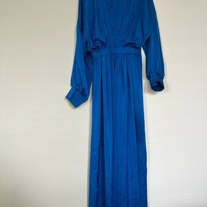 Elegant Blue Maxi Dress